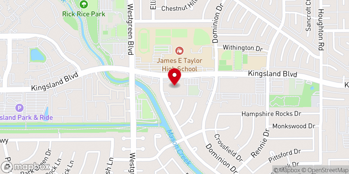 Map showing location of St. Peters United Methodist Church