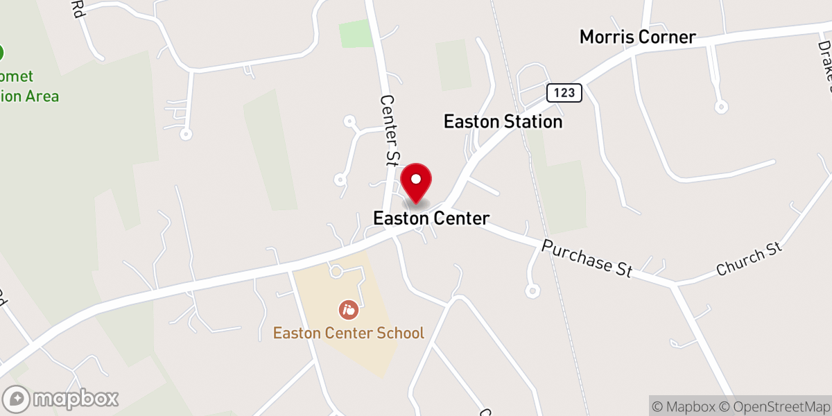 Map showing location of Evangelical Congregational Church