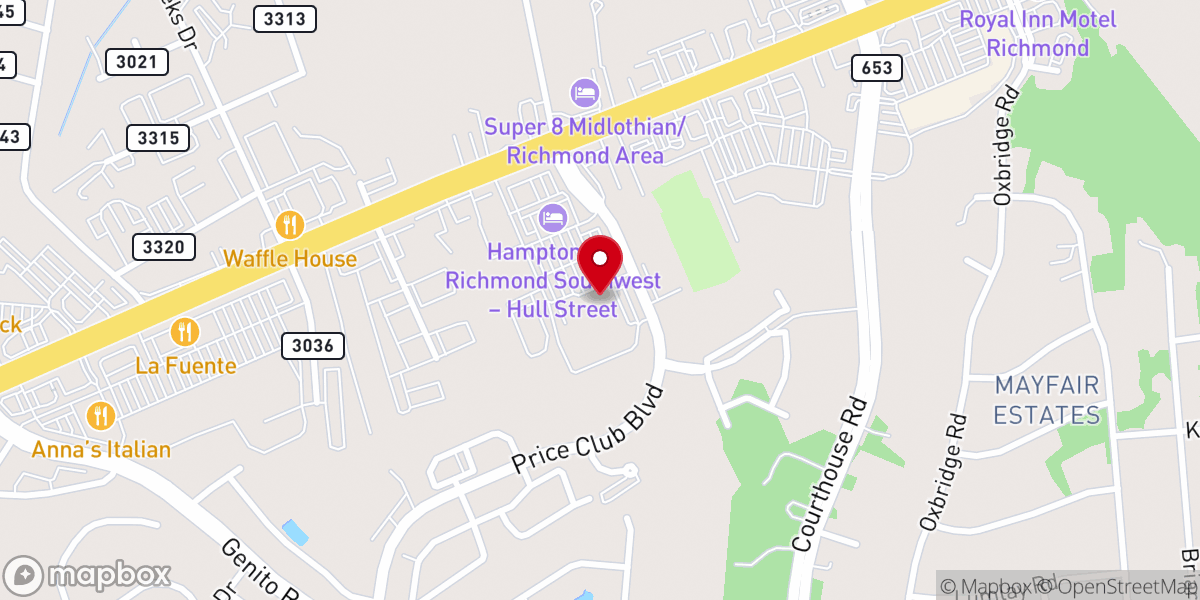 Map showing location of Journey Christian Church