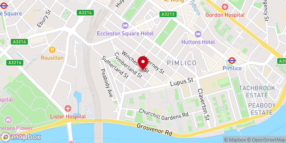 Map showing location of Holy Apostles Church