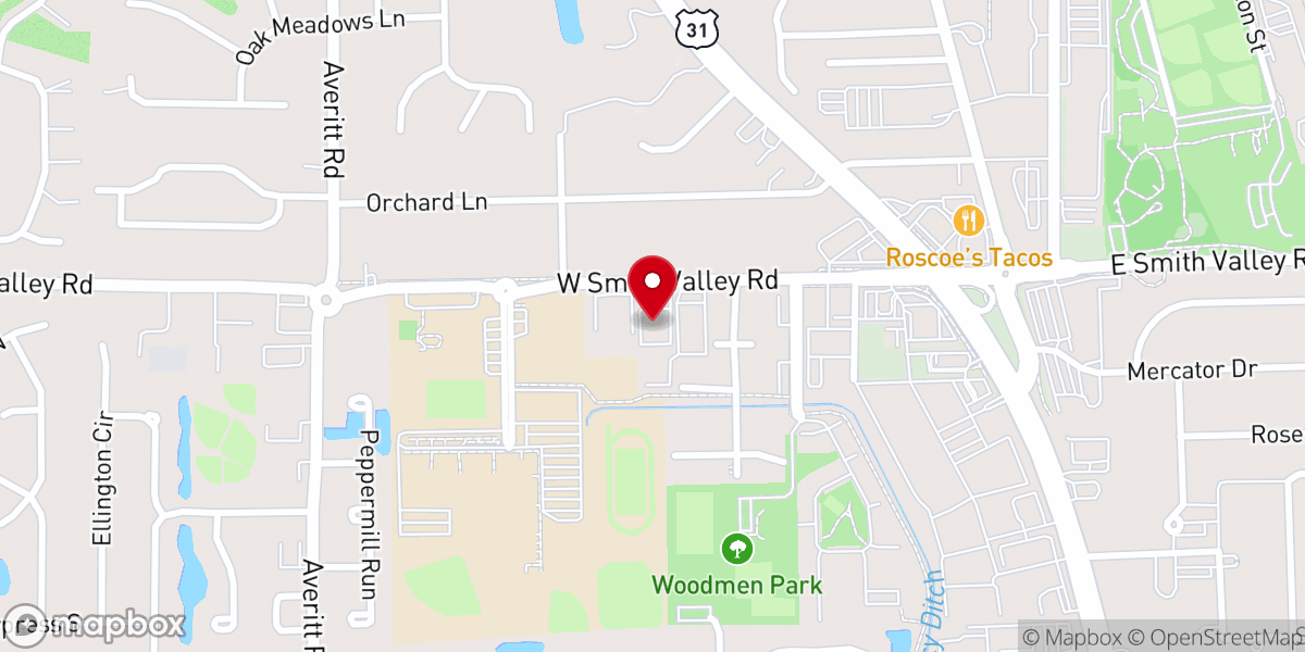 Map showing location of Kincaid Indianapolis Kachin Baptist Church