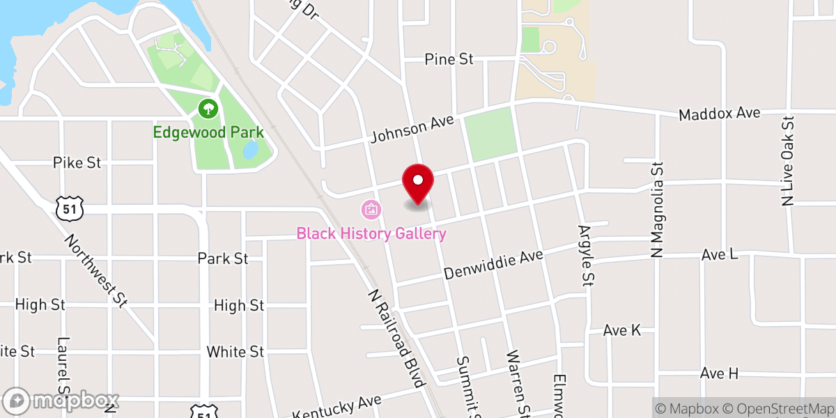 Map showing location of New Dimensions Ministries