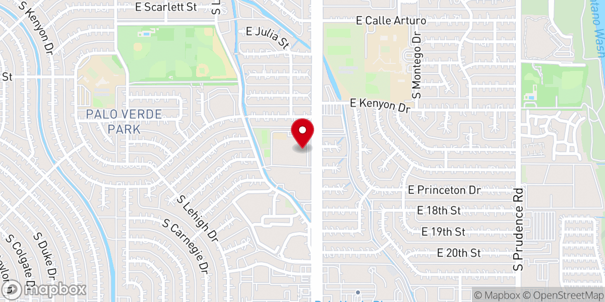 Map showing location of Fountain of Life Lutheran Church