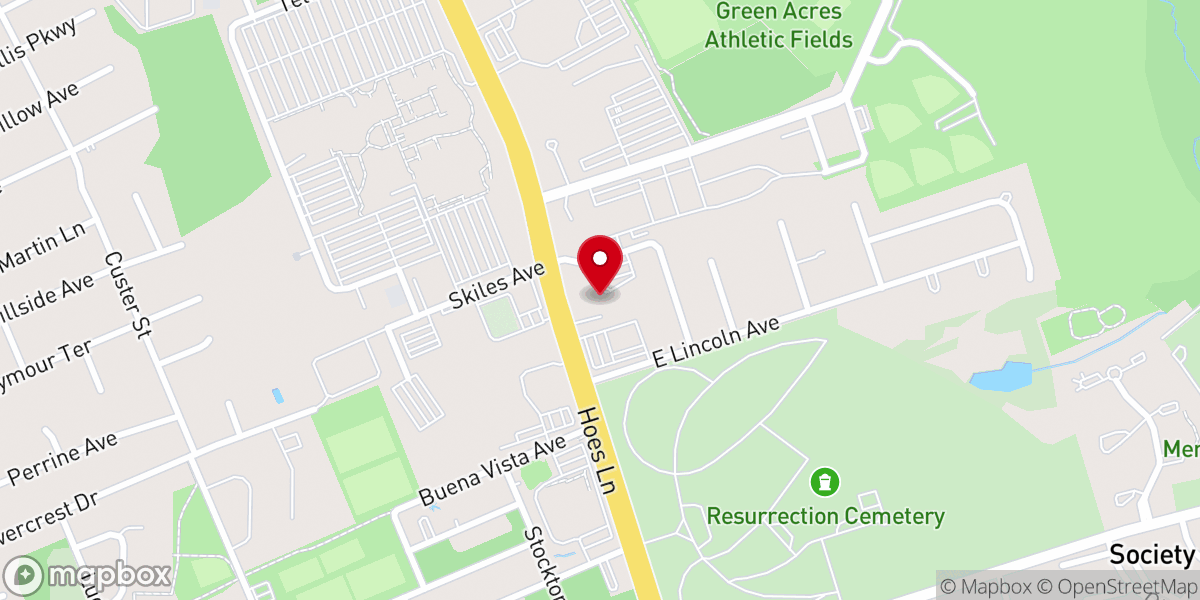 Map showing location of Zion Tabernacle of Praise