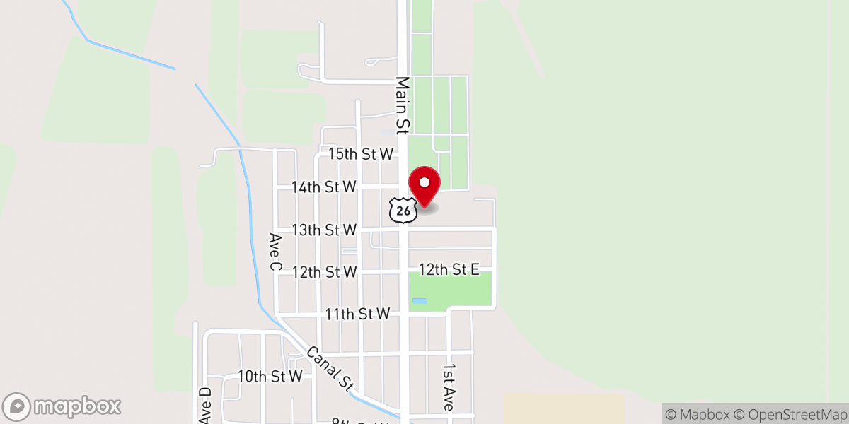 Map showing location of United Church of Christ