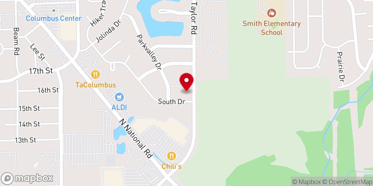Map showing location of Sandy Hook United Methodist Church