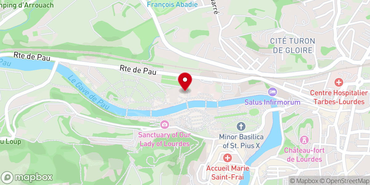 Map showing location of Saint Patrick Chapel