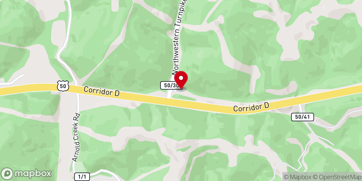 Map showing location of Faith Baptist Church