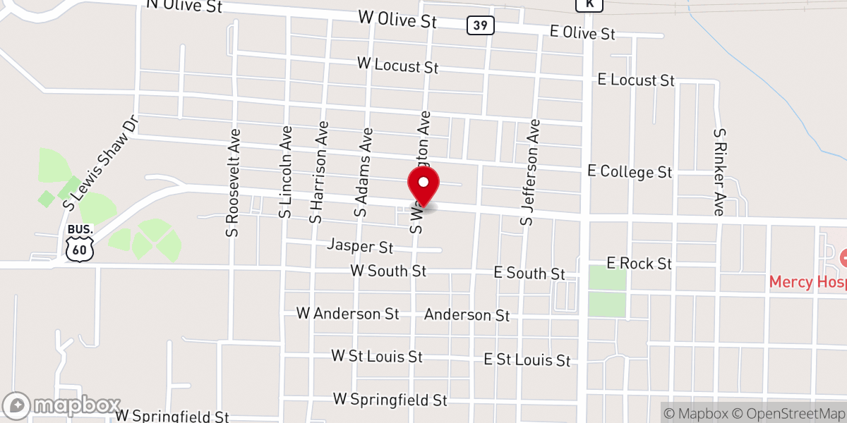 Map showing location of Aurora Community Center