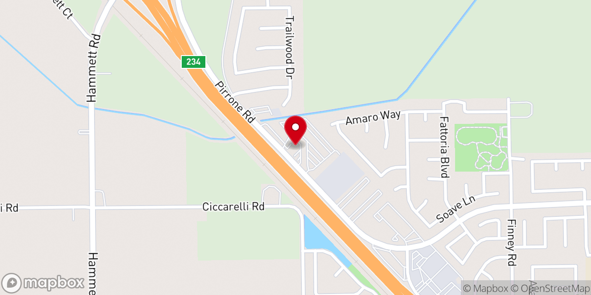 Map showing location of Apostolic Worship Center