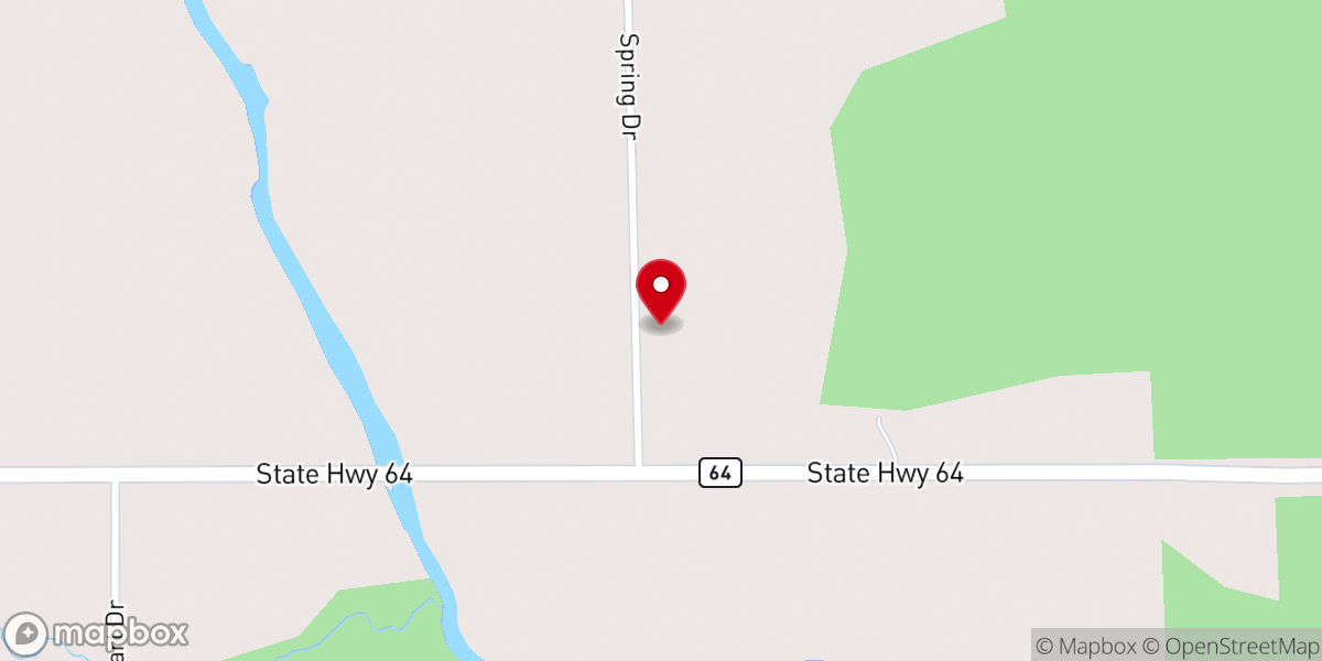 Map showing location of Goodrich Community Church