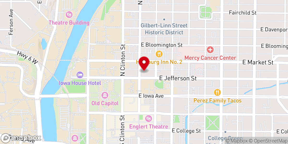 Map showing location of First United Methodist Church