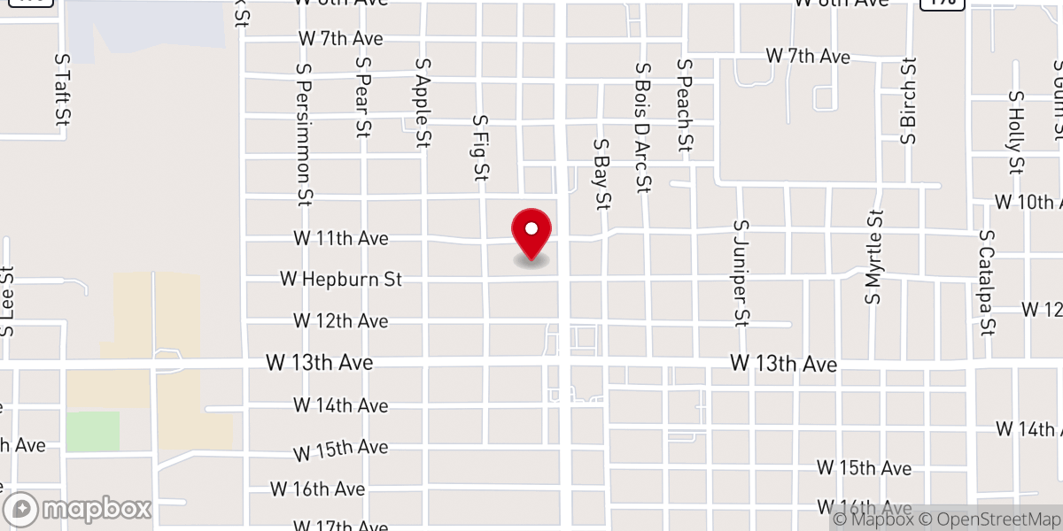 Map showing location of Church of Christ