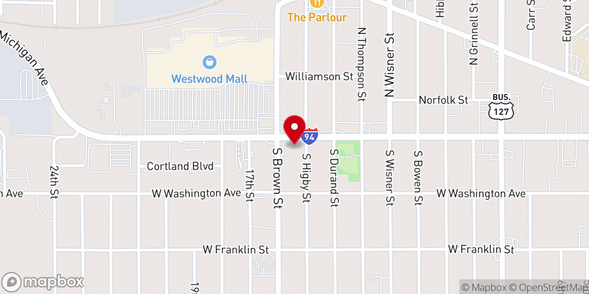 Map showing location of Immanuel Lutheran Church