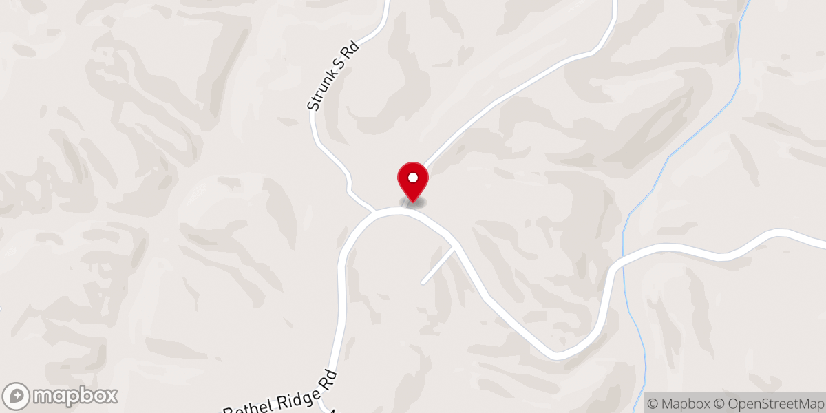 Map showing location of Bethel Church
