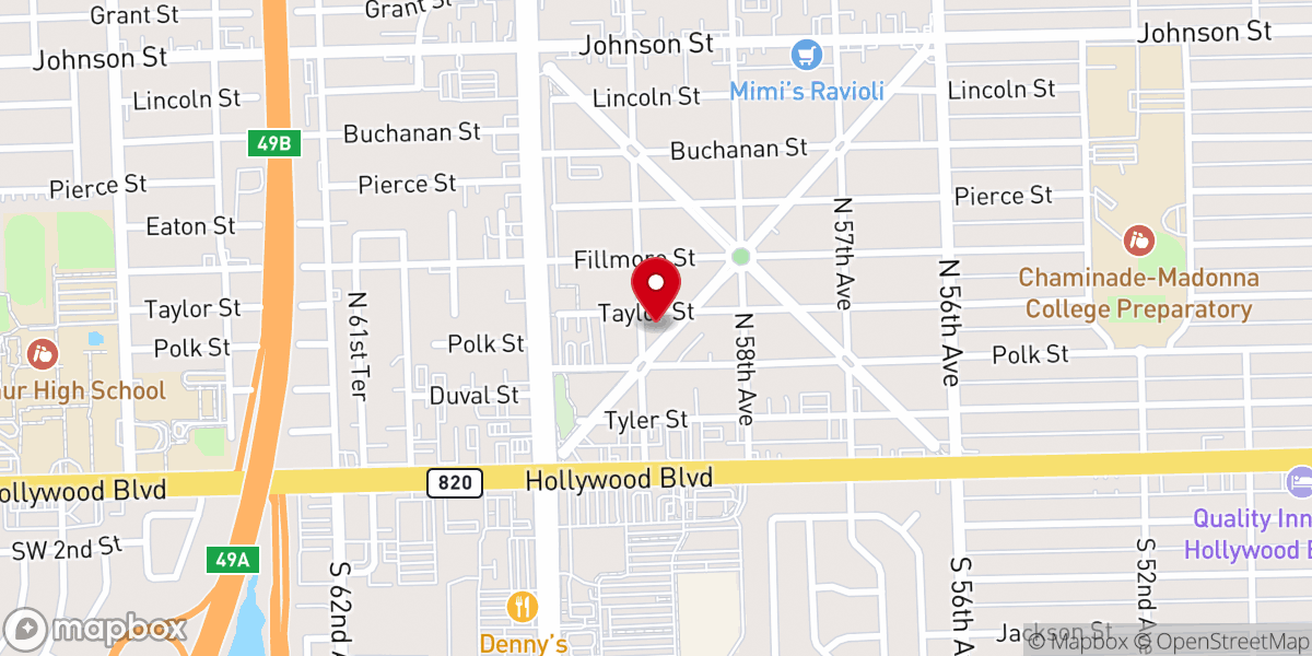 Map showing location of Iglesia Pentecostal Maranatha