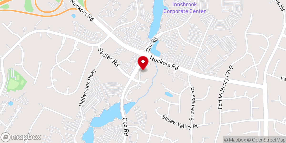 Map showing location of Landmark Baptist church