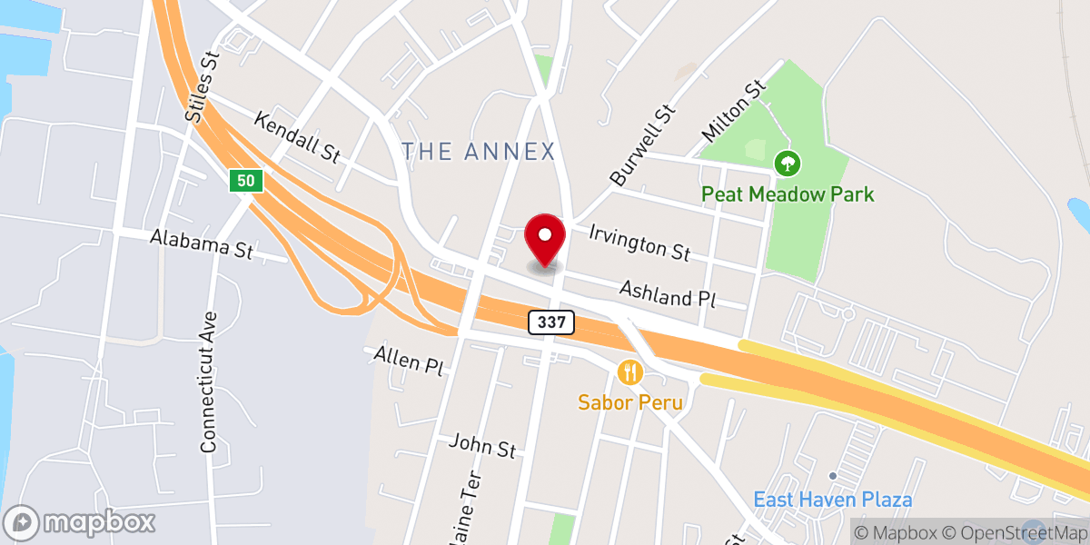 Map showing location of Saint Andrews Church