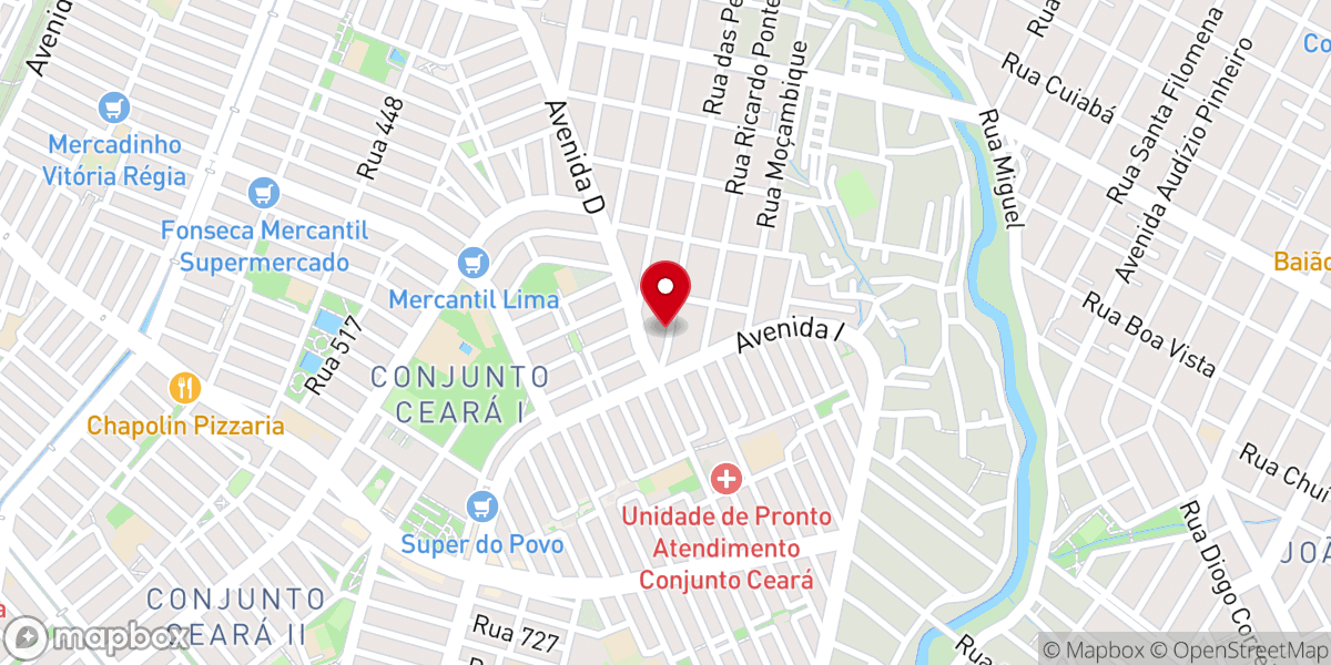 Map showing location of 2ª Igreja Evangelica Congregacional em Fortaleza