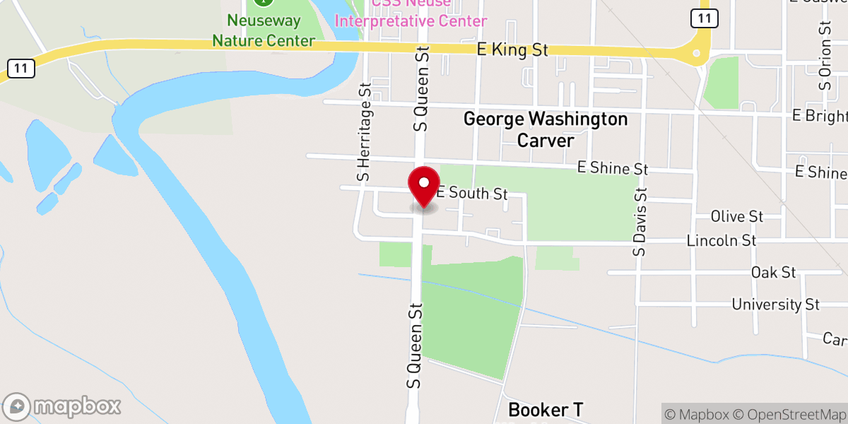Map showing location of New Hope Church Ministries