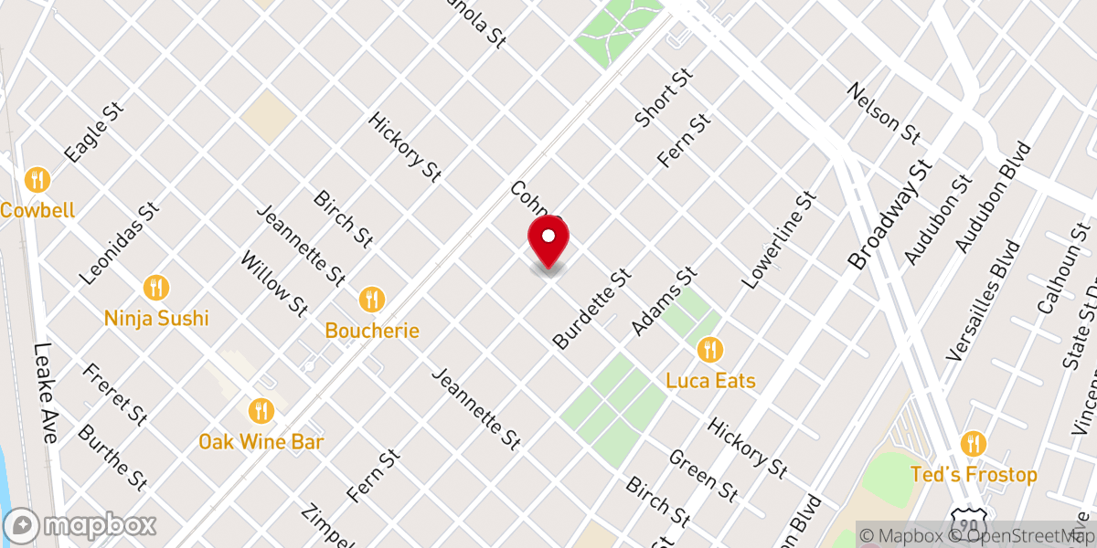 Map showing location of Evening Star Missionary Baptist Church