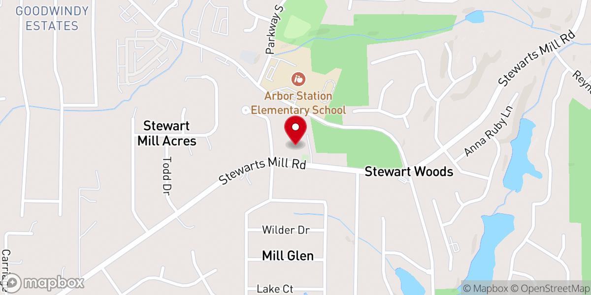 Map showing location of St. Julian's Episcopal Church