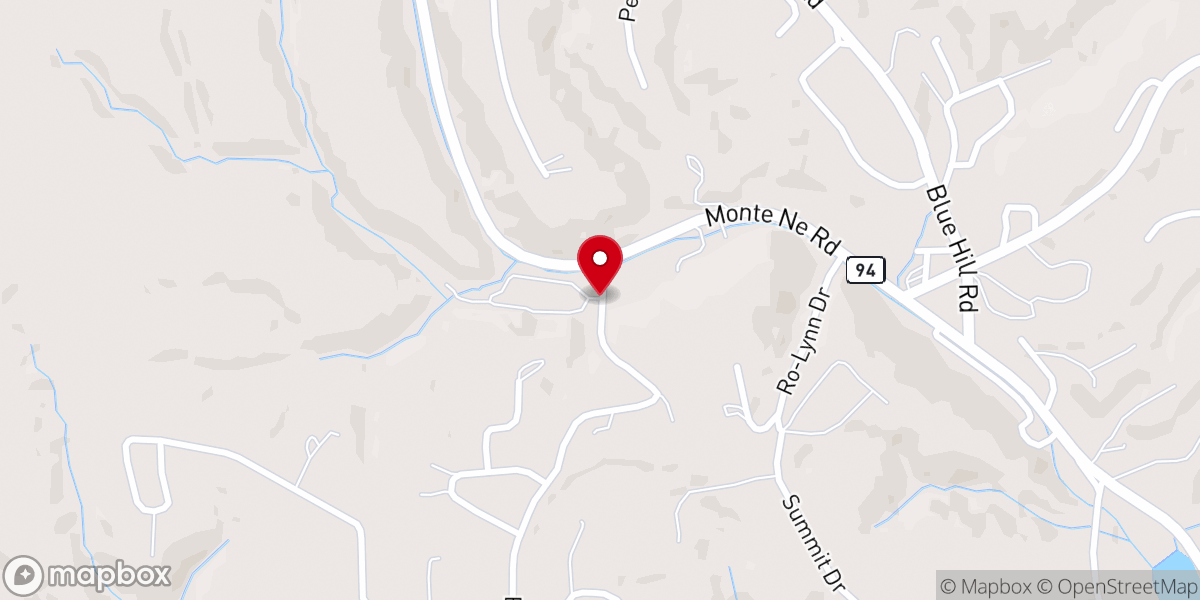 Map showing location of Green Valley Bible Camp