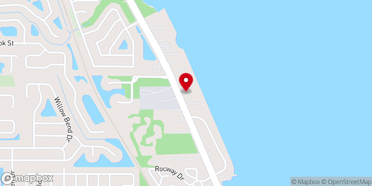 Map showing location of South Coast Church