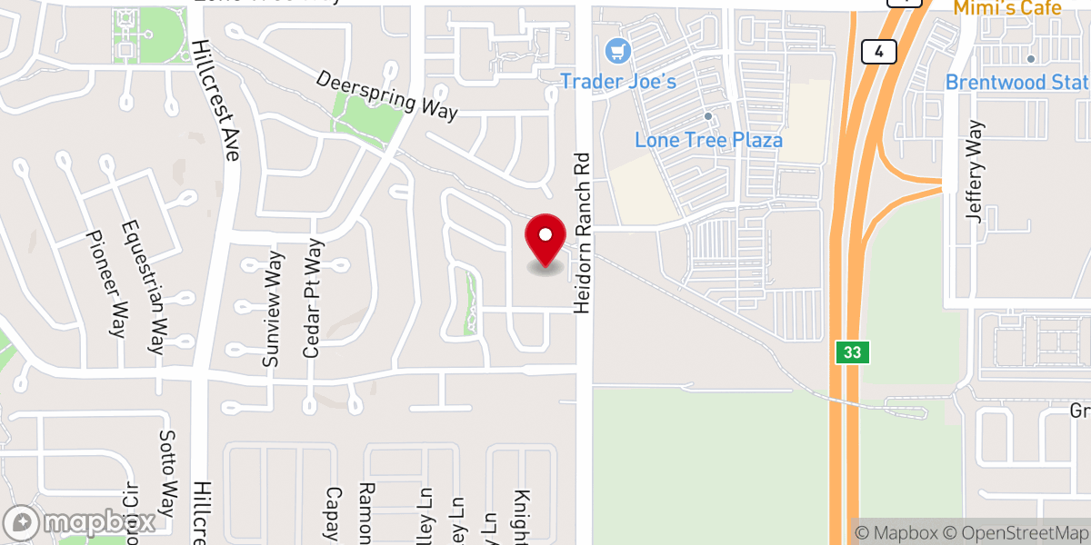Map showing location of Heritage Baptist Academy