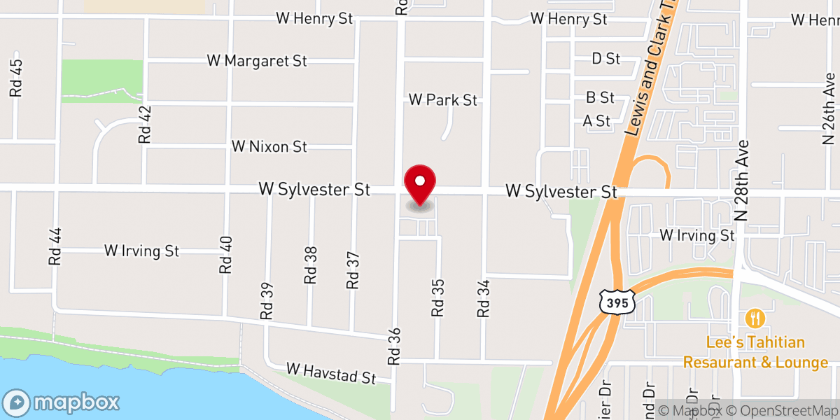 Map showing location of Apostolic Lutheran Church of Tri-Cities
