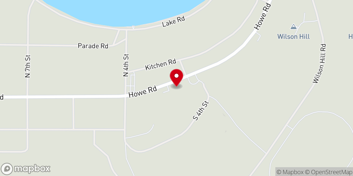 Map showing location of Camp Grayling Memorial Chapel