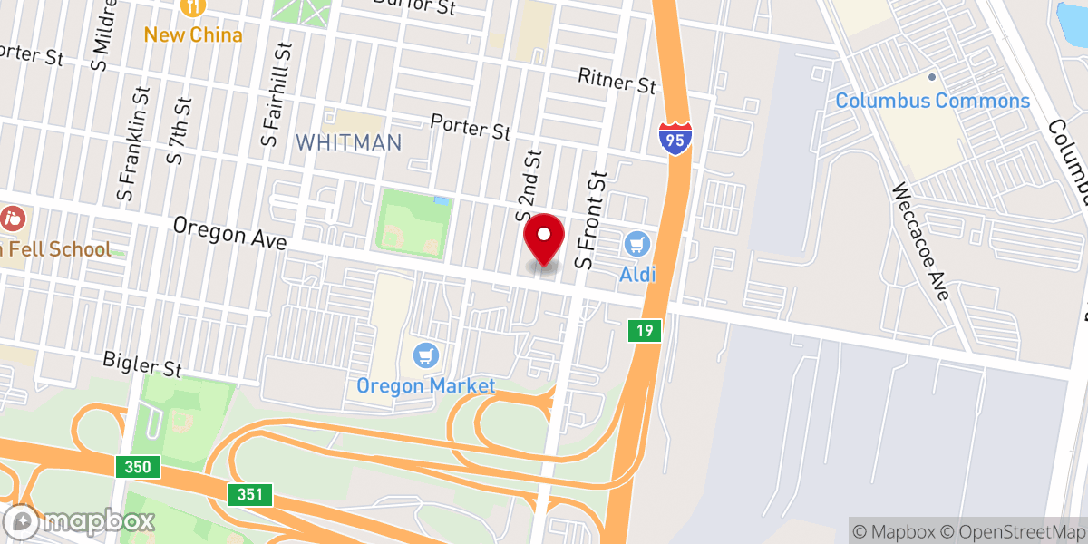 Map showing location of New Greenwich Light Baptist Church