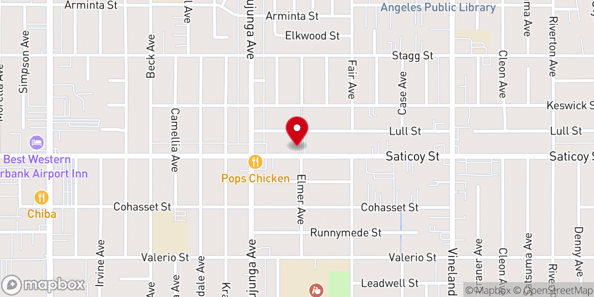 Map showing location of Sun Valley City Church