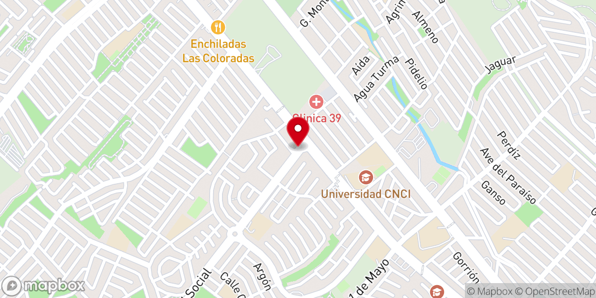 Map showing location of Iglesia Cristiana La Puerta