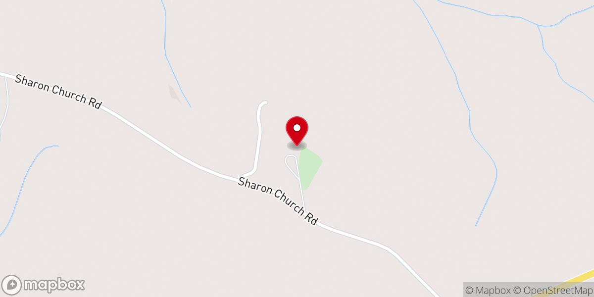 Map showing location of Sharon United Methodist Church