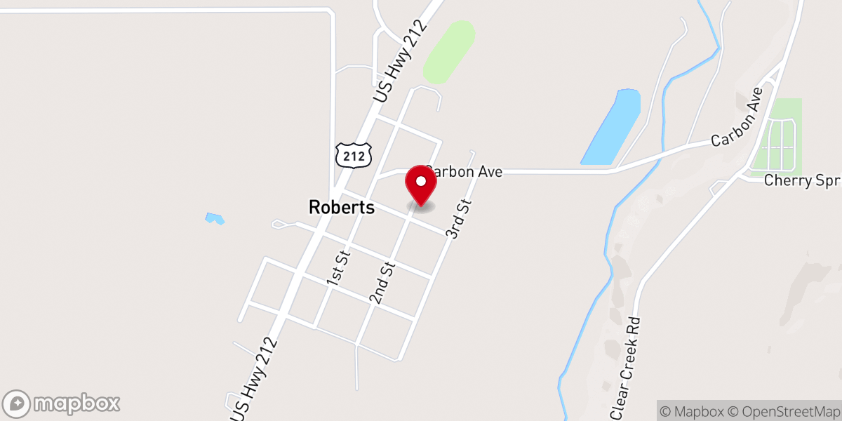 Map showing location of United Methodist Church