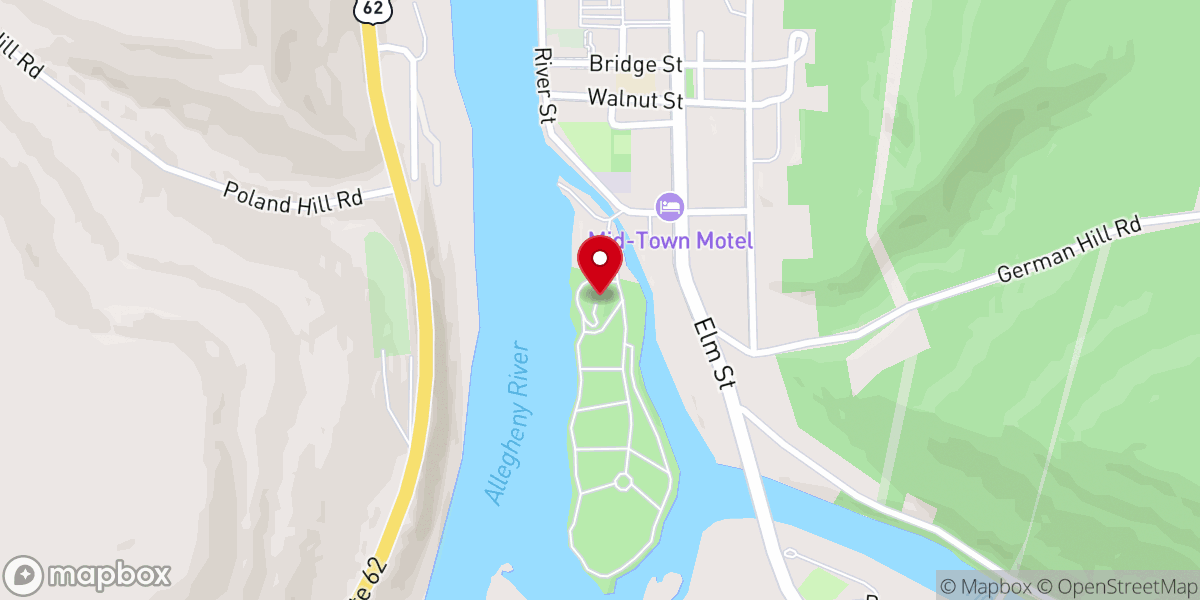Map showing location of Sherman Memorial Lighthouse