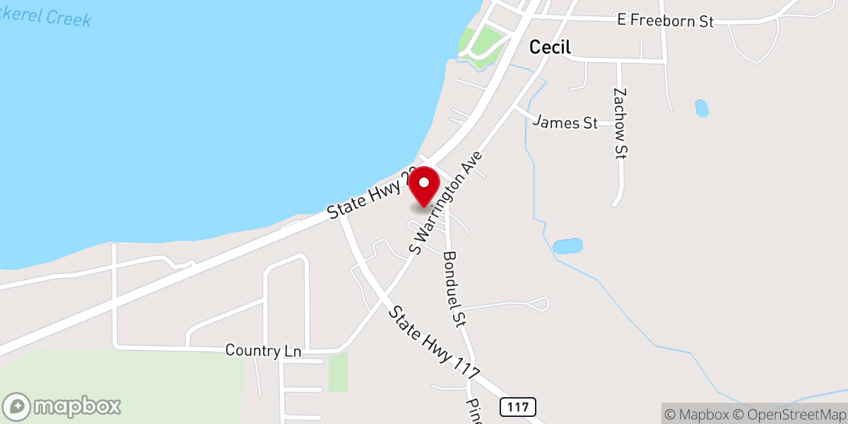 Map showing location of St. Martin of Tours