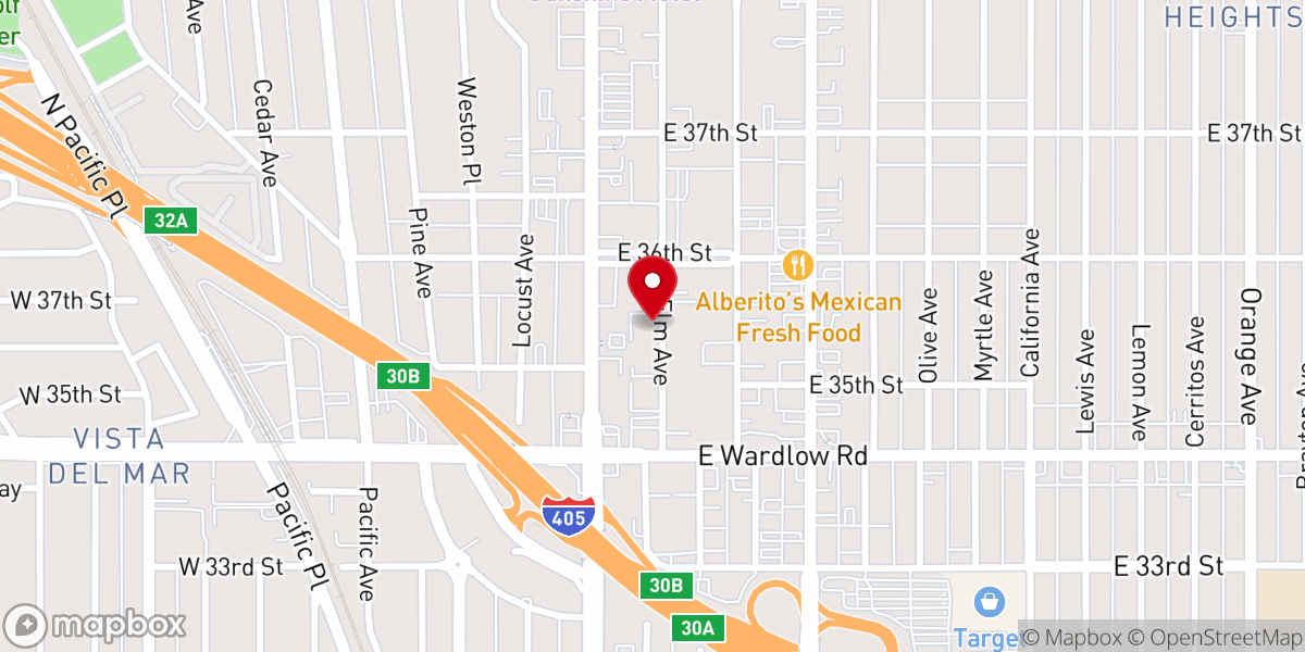 Map showing location of True Vision Apostolic Church