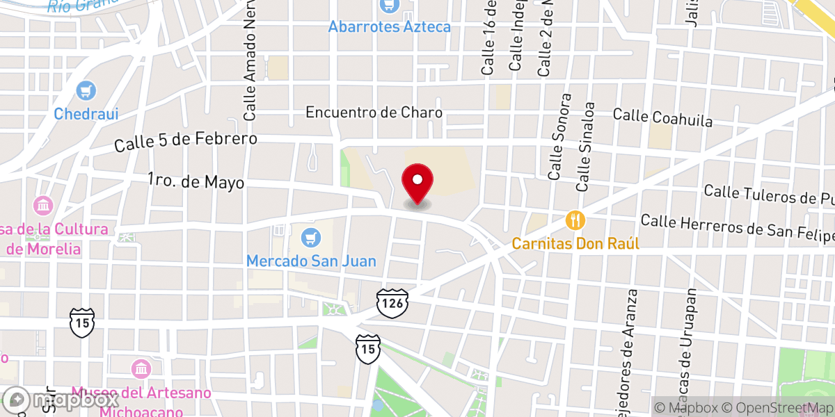 Map showing location of Rectoría de María Auxiliadora
