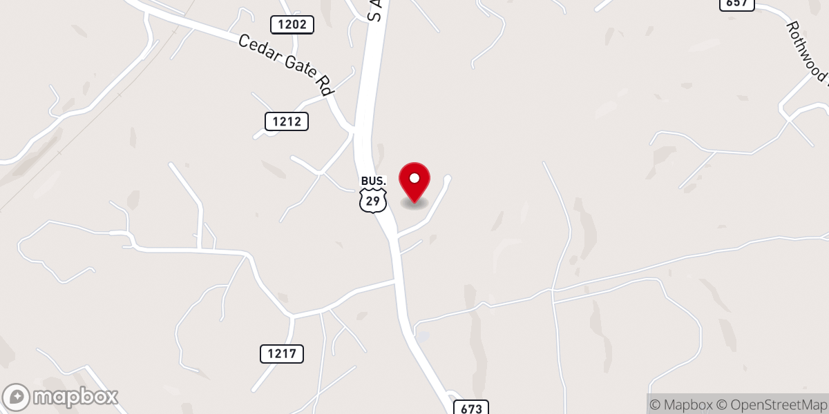 Map showing location of Monroe United Methodist Church