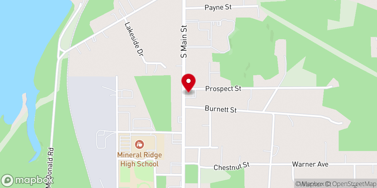 Map showing location of St Mary's Catholic Church