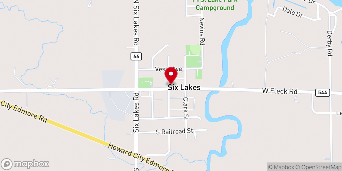 Map showing location of Church of the Gentle Shepherd