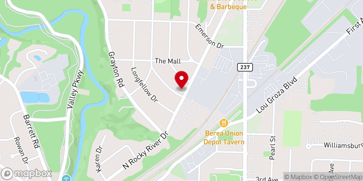 Map showing location of People's Community Church