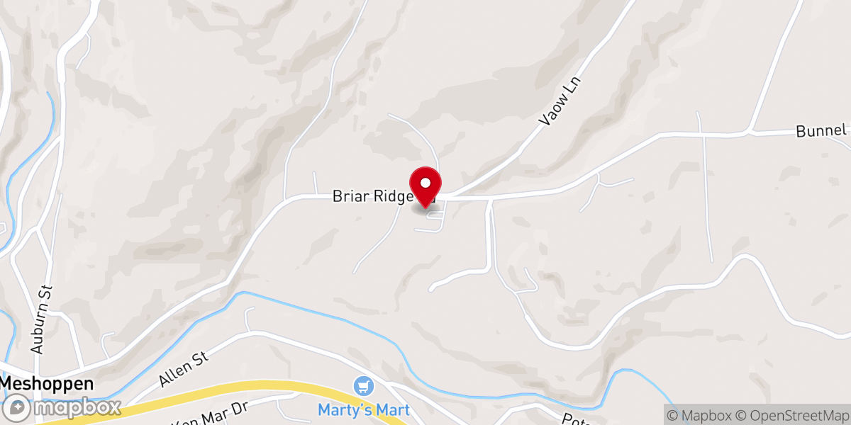 Map showing location of Biblical Baptist Church