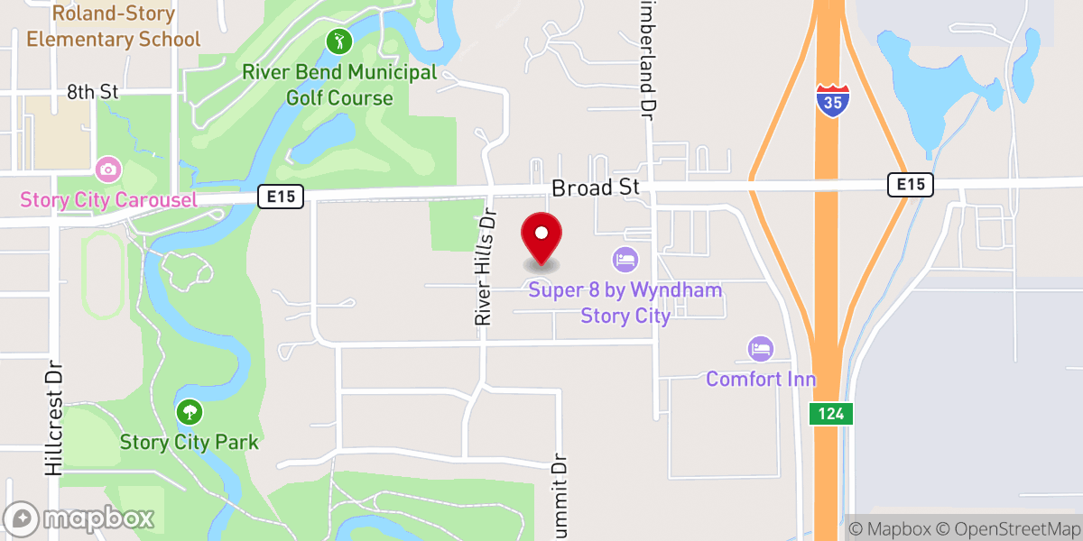 Map showing location of Harvest Evangelical Free Church