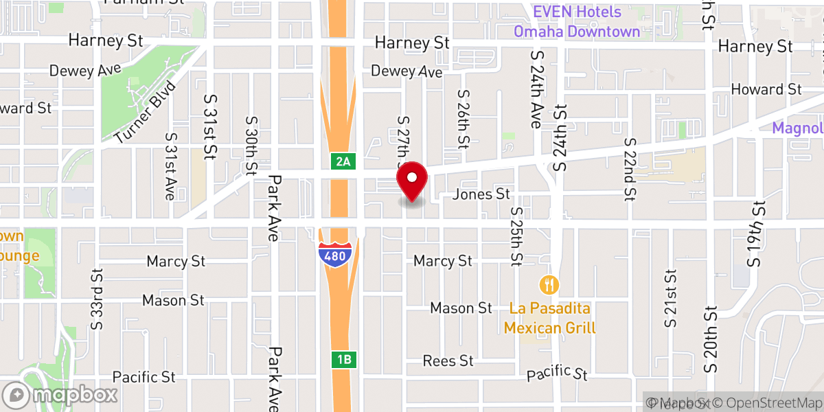 Map showing location of St Peter's Church Parish Hall