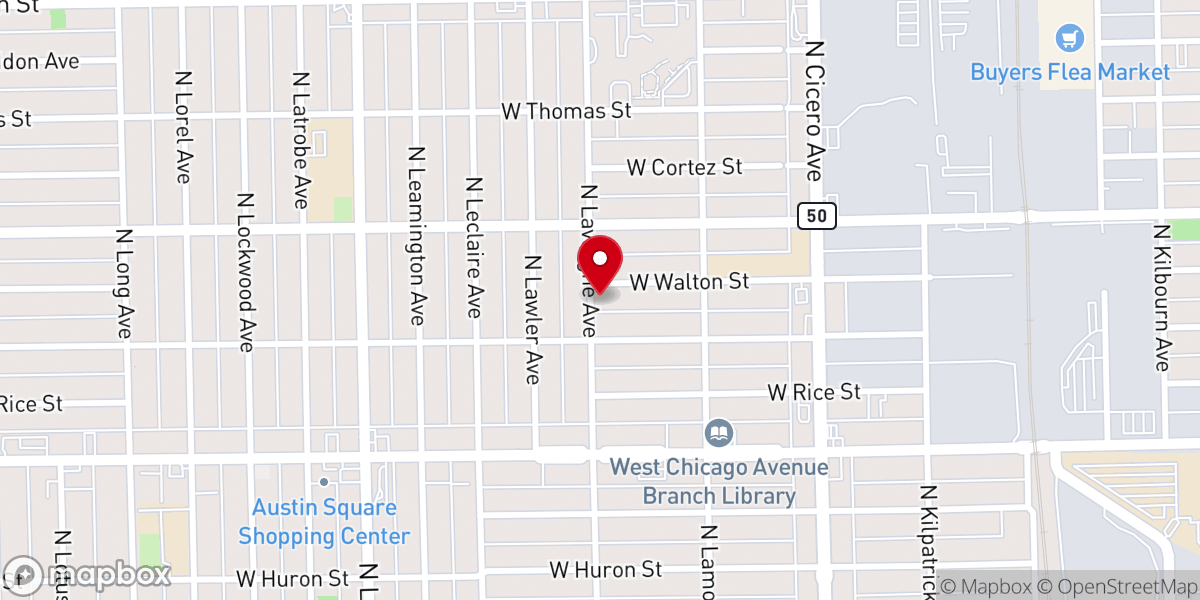 Map showing location of High Mountain Missionary Baptist Church