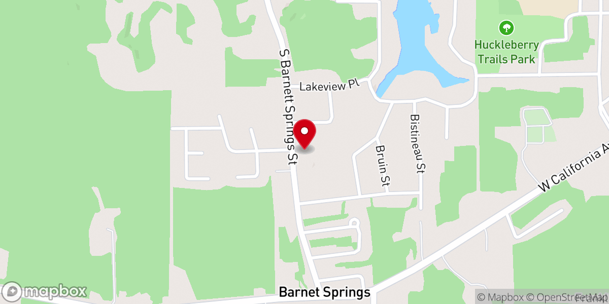 Map showing location of The Springs