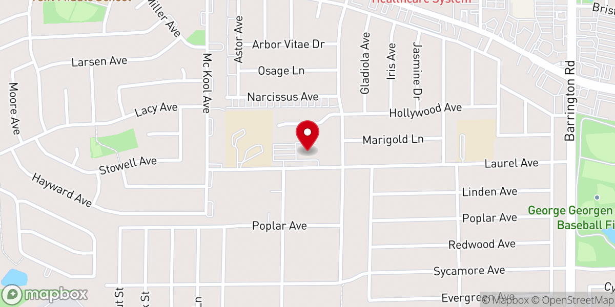 Map showing location of St Ansgar Roman Catholic Church